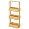 mDesign Free-Stand Wood Bamboo Tiered Storage Rack Shelf for Bathroom